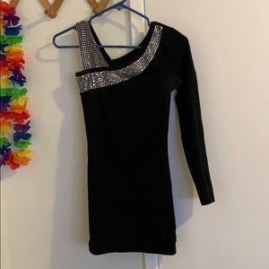 Mini black dress